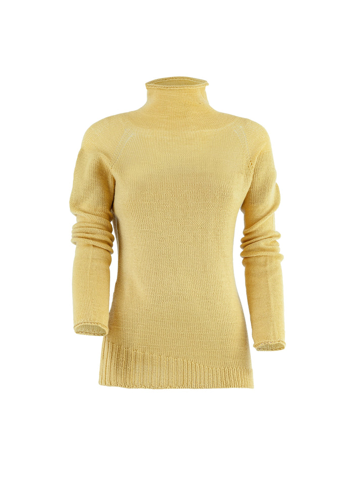 Handmade Pullover Iris yellow